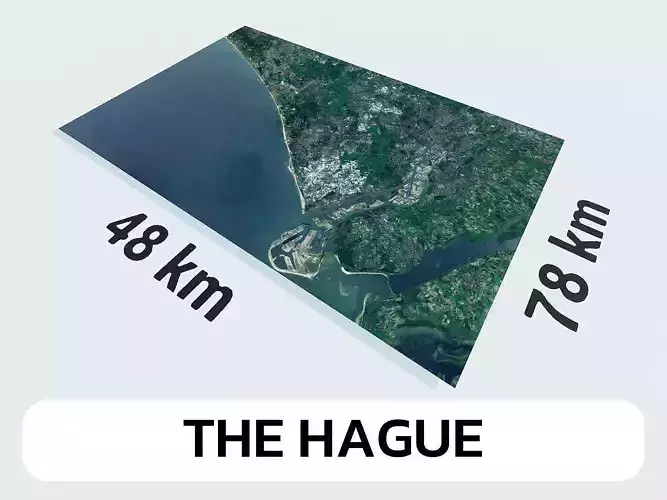 The Hague Netherlands City Landscape 3D Model