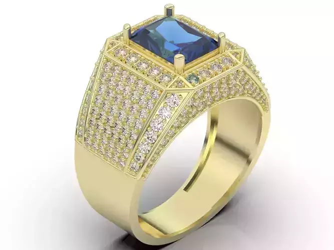 fashion ring man ring silver gold