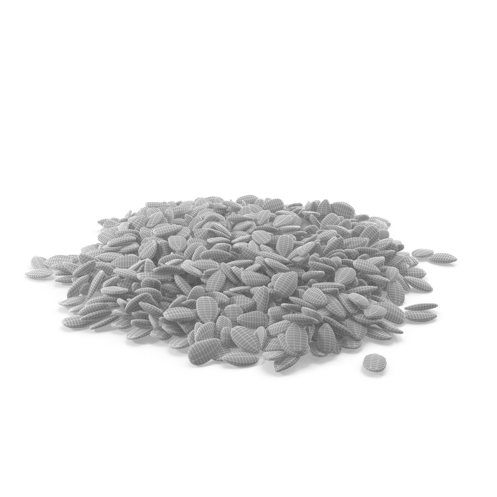 Red sesame V1 3D model_8