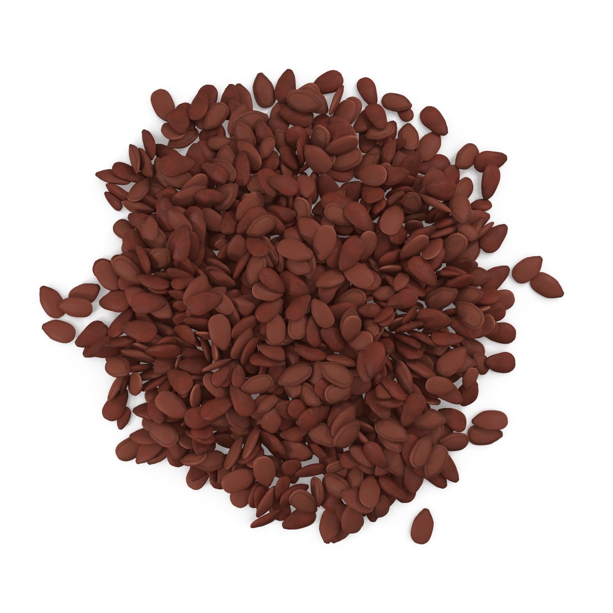 Red sesame V1 3D model_1
