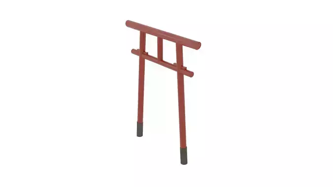 Tenku-no-torii Japanese Torii Gate 3D Model - Low Poly