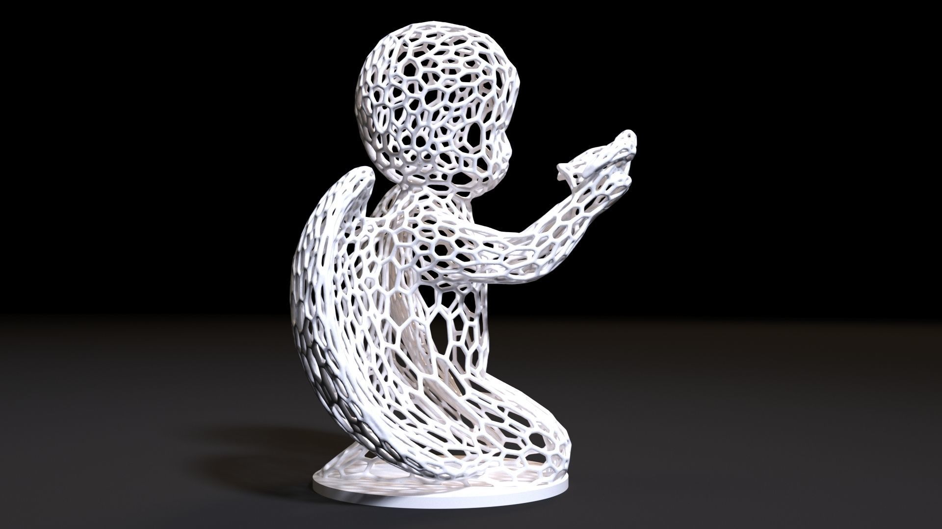 Angel Sculpture 3D print model_1