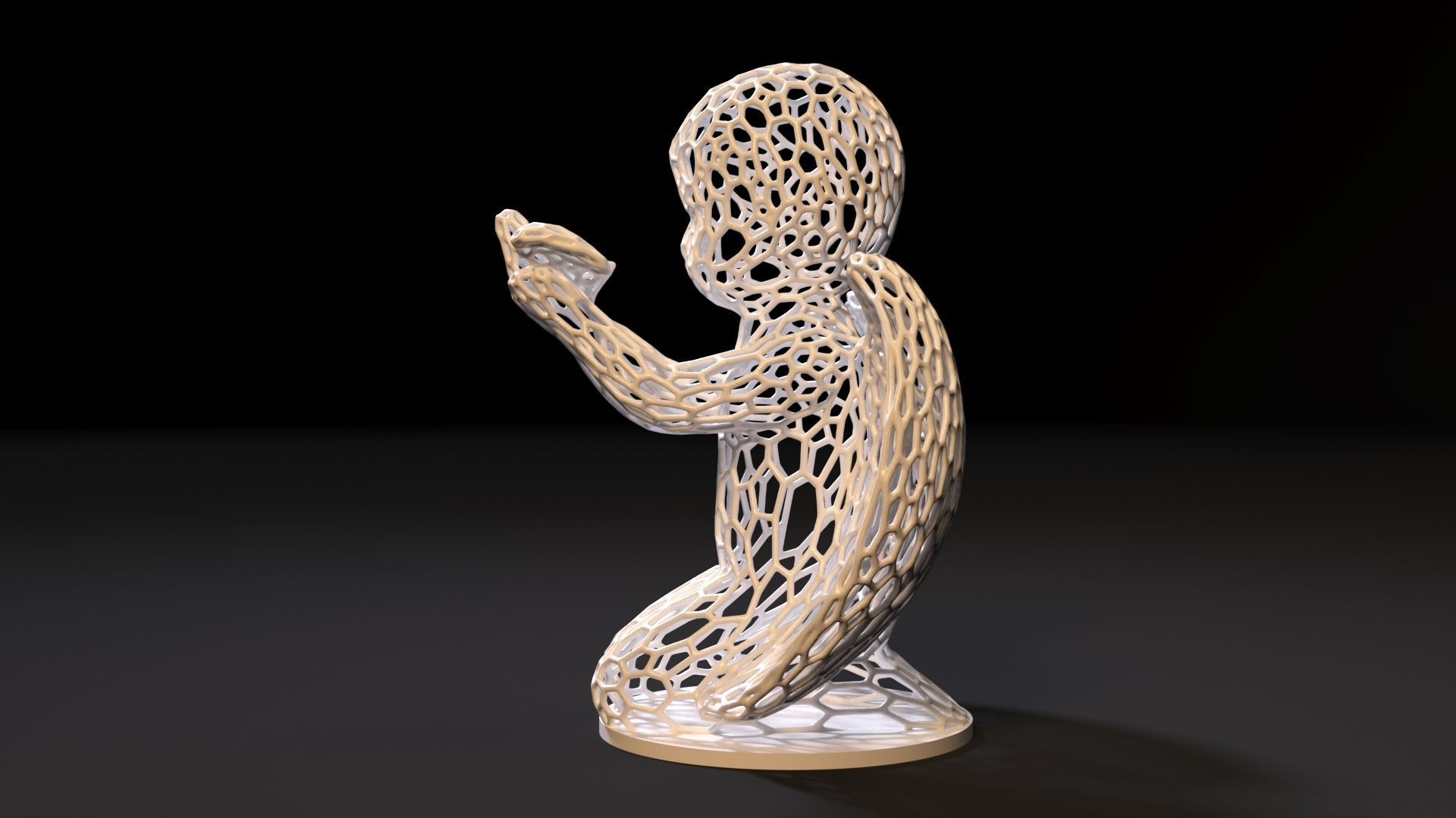 Angel Sculpture 3D print model_3
