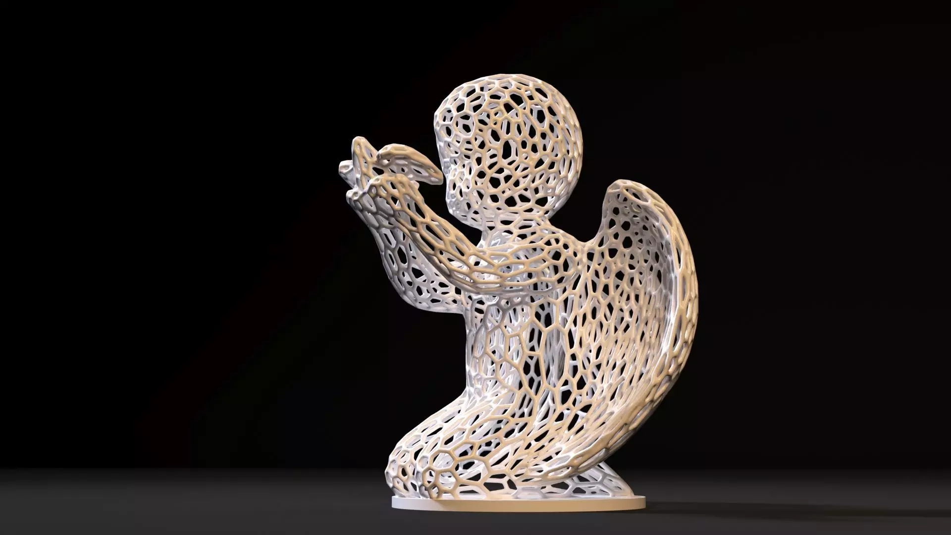 Angel Sculpture 3D print model_0