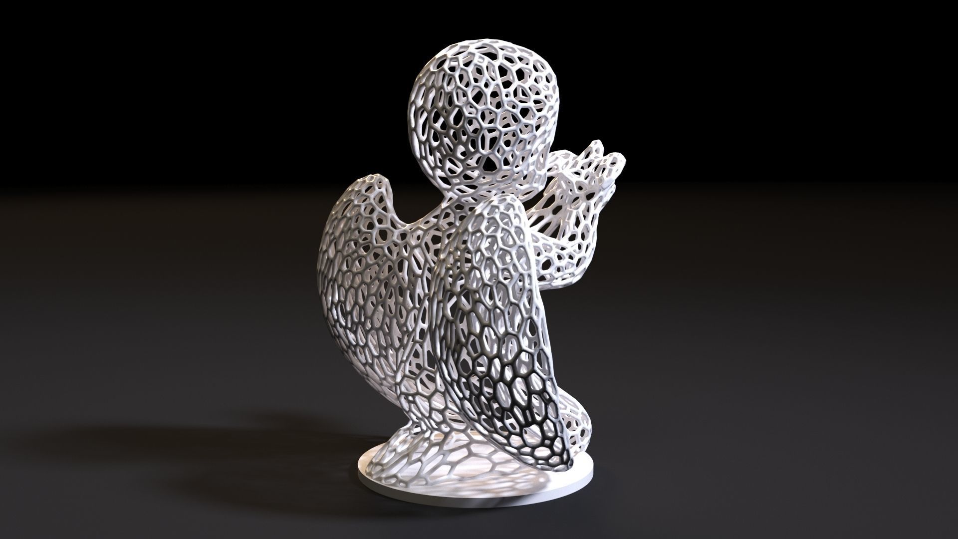 Angel Sculpture 3D print model_6