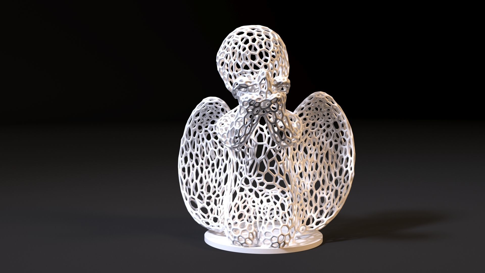 Angel Sculpture 3D print model_8