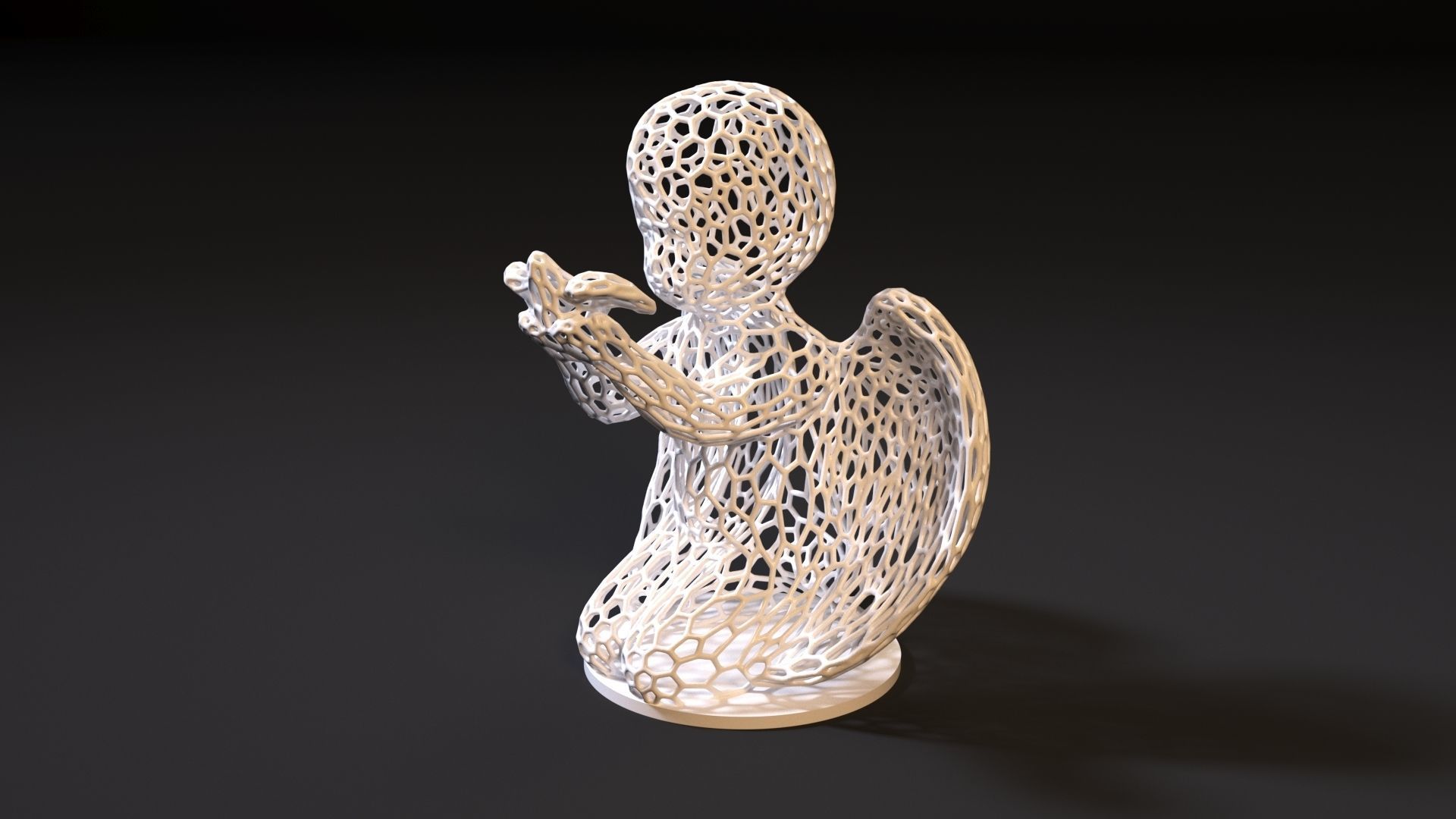 Angel Sculpture 3D print model_2