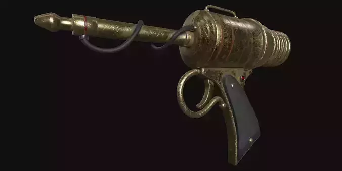  Ray gun Low-poly 3D model