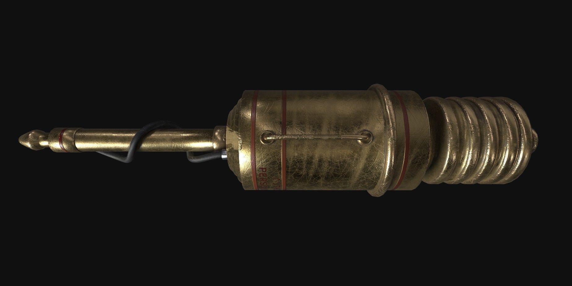 Ray gun Low-poly 3D model_2