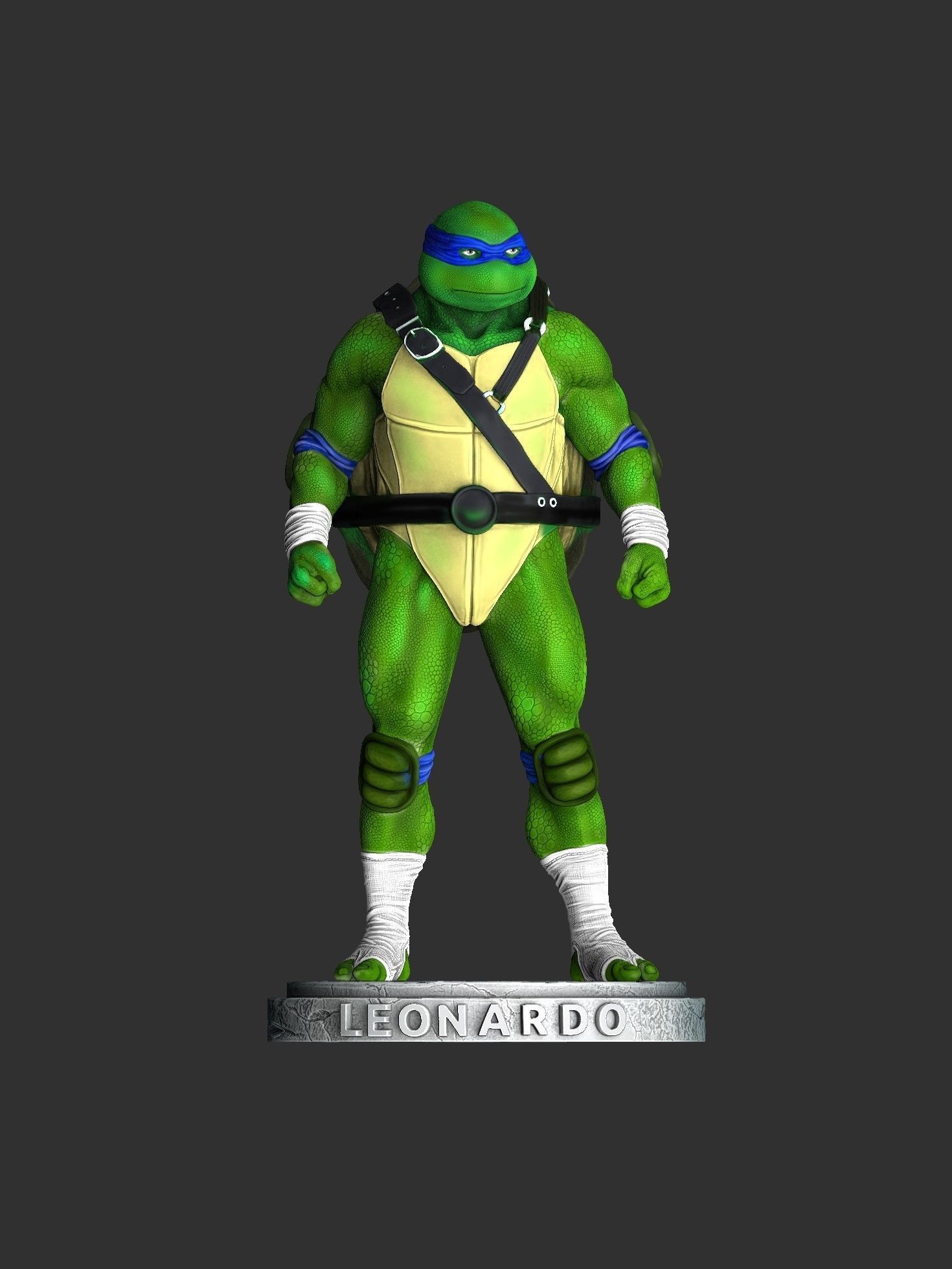LEONARDO FROM INJUSTICE FOR 3D PRINTING STL 3D print model_20