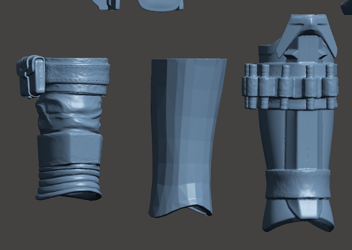 Mandalorian Armor Kit OneSix OneSixth 12inch Star Wars 3D print model_4