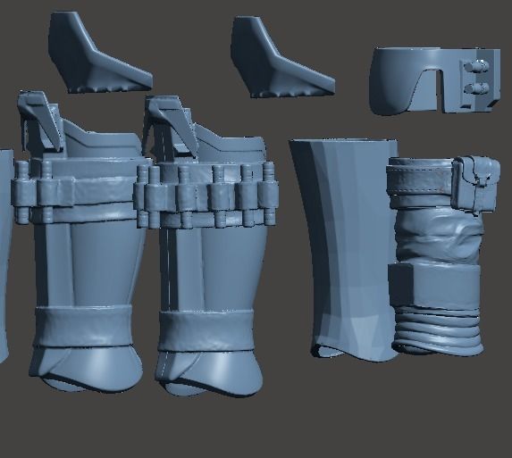 Mandalorian Armor Kit OneSix OneSixth 12inch Star Wars 3D print model_5