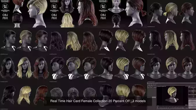 Real Time Hair Card Female Collection 20 Percent Off 