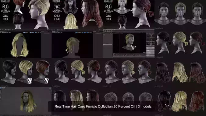 Real Time Hair Card Female Collection 20 Percent Off 