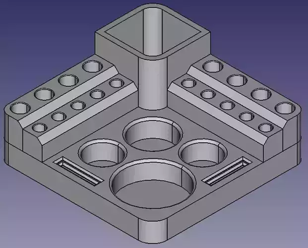 Multi-Use E-Rig Corner Dab Station Ready to Print 3D print model