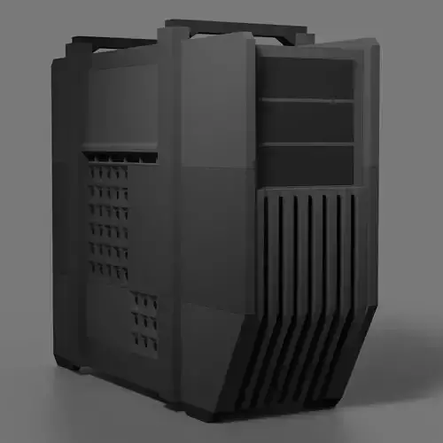 Brutalist PC Case 3D model