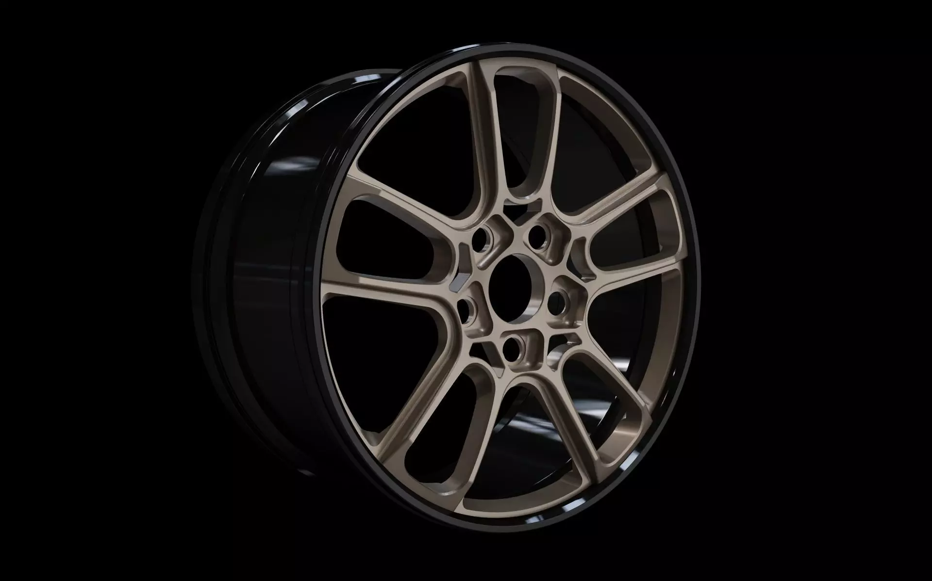 rims whell tuning chrome  3D model_0