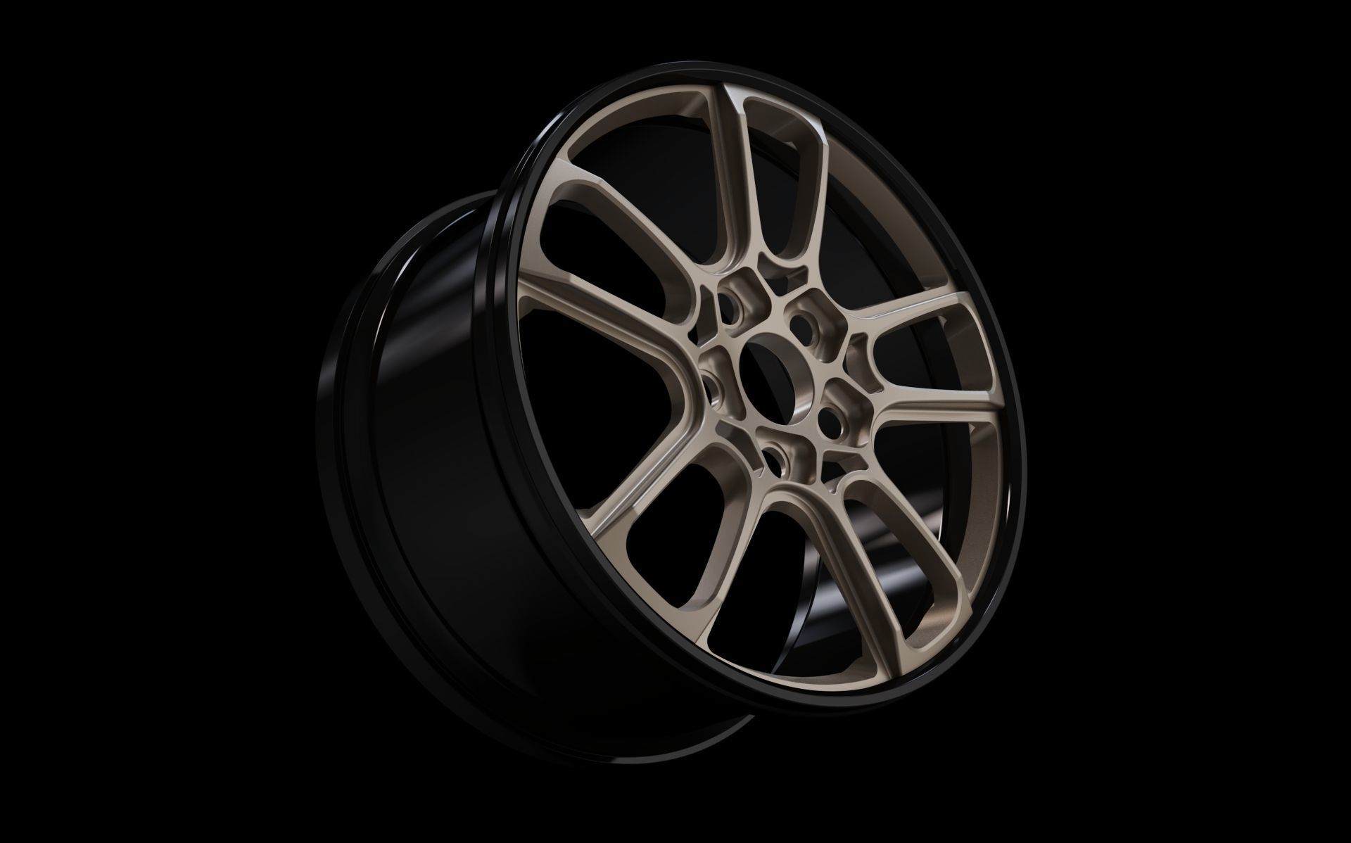 rims whell tuning chrome  3D model_2