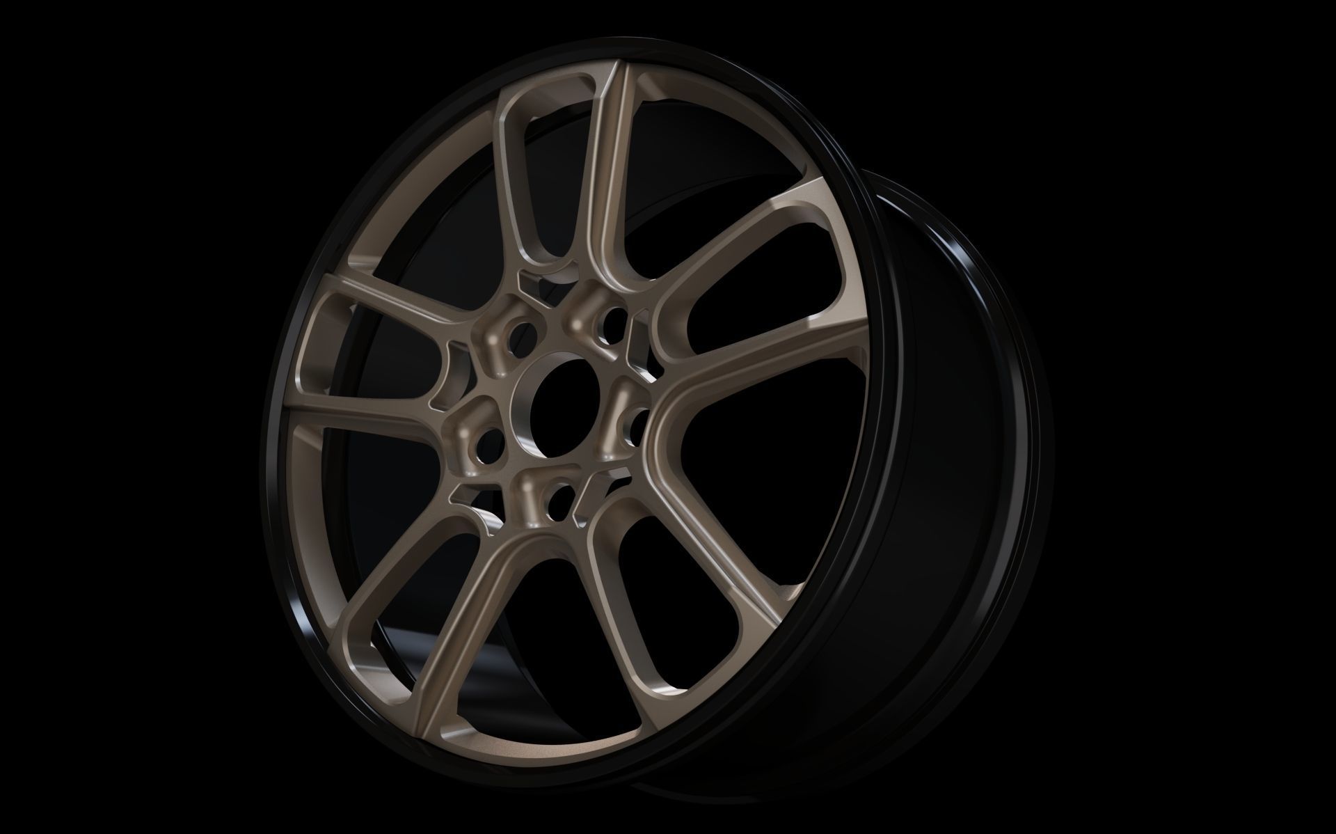 rims whell tuning chrome  3D model_1