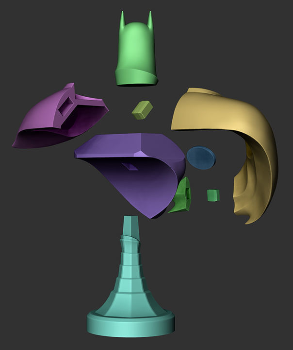 Batman Bust - Batman The Animated Series 3D print model_9