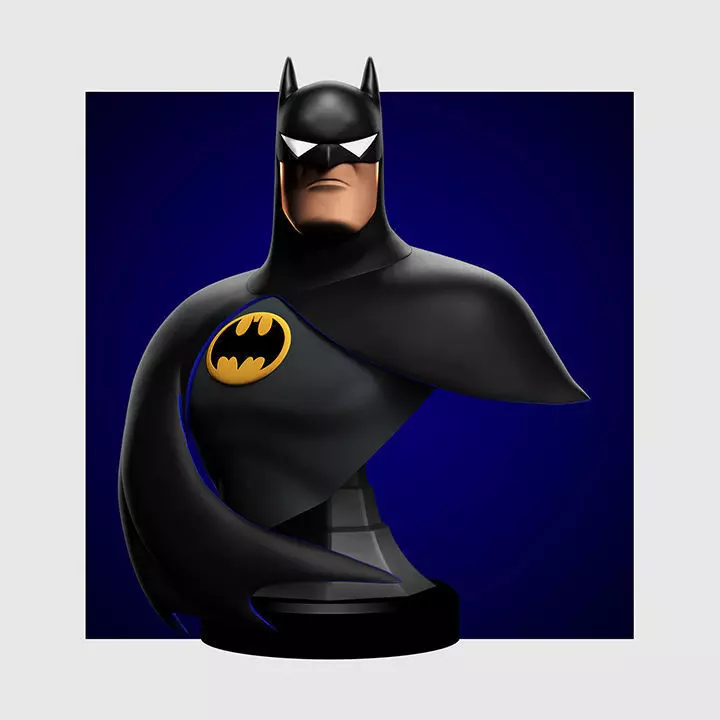 Batman Bust - Batman The Animated Series 3D print model_0