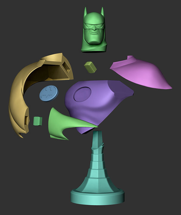 Batman Bust - Batman The Animated Series 3D print model_8