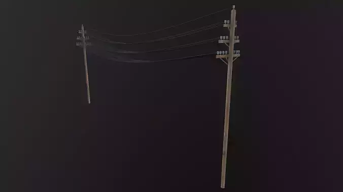 Electric Pole 3D Model