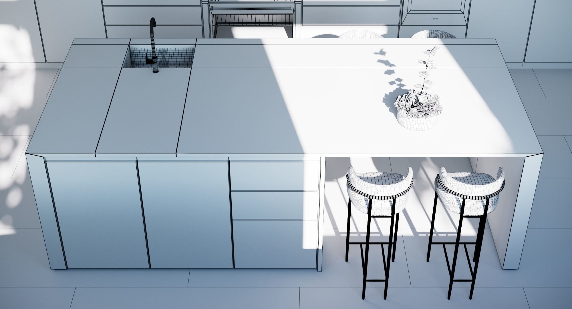 Luxury Modern Kitchen 3D model_18