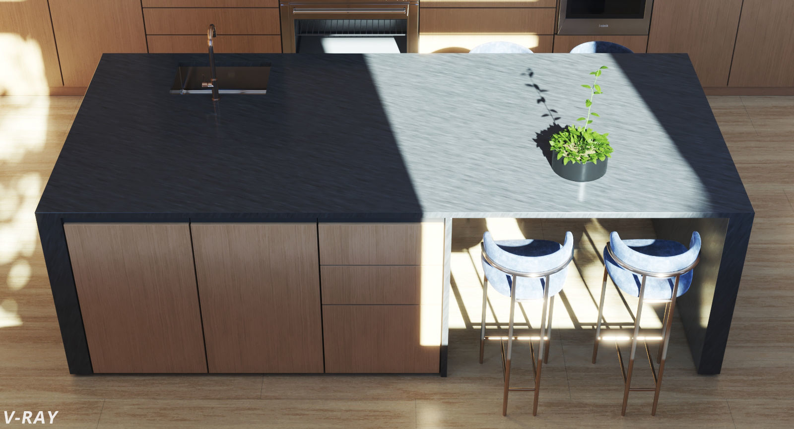 Luxury Modern Kitchen 3D model_13