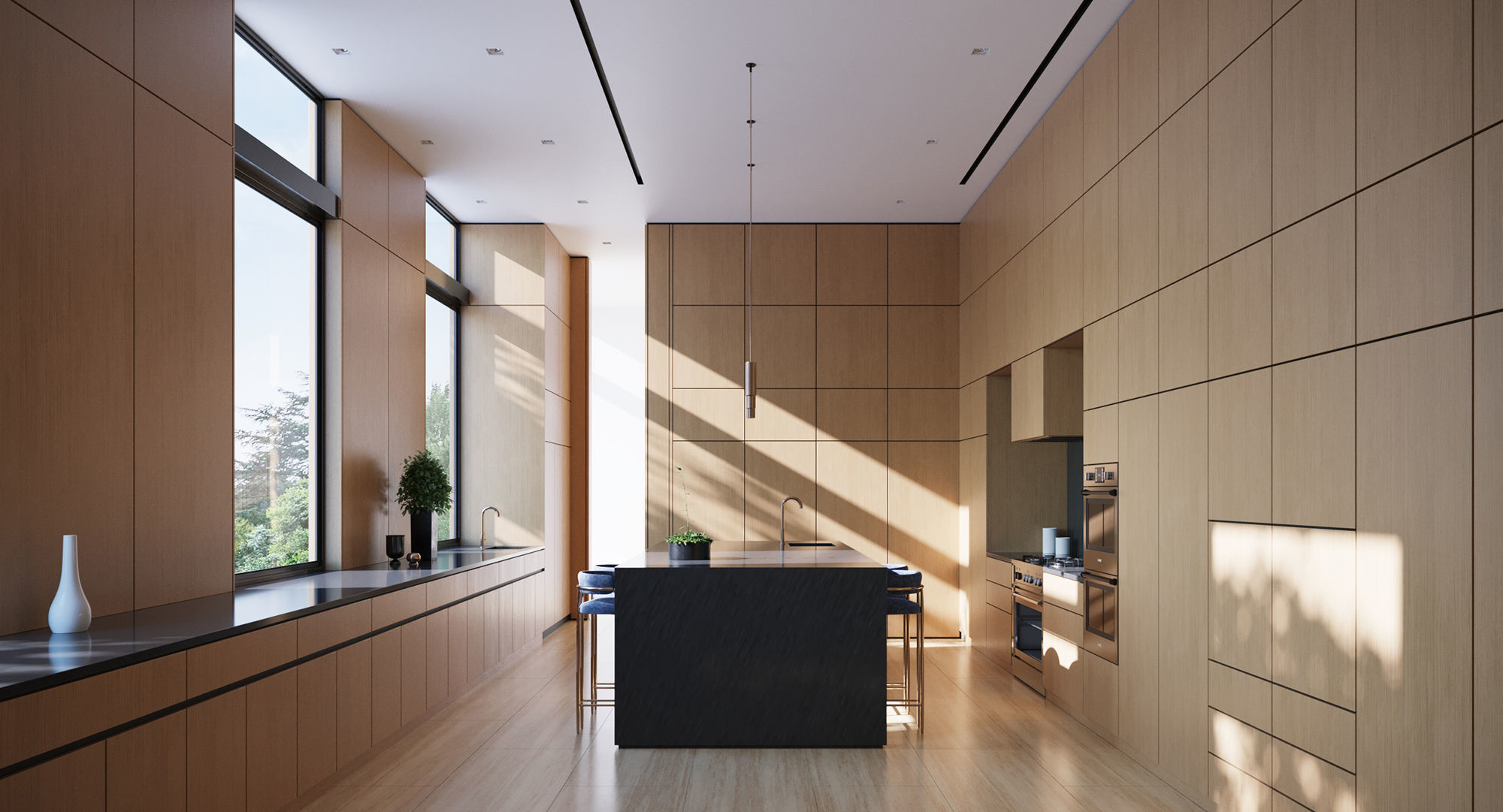 Luxury Modern Kitchen 3D model_1