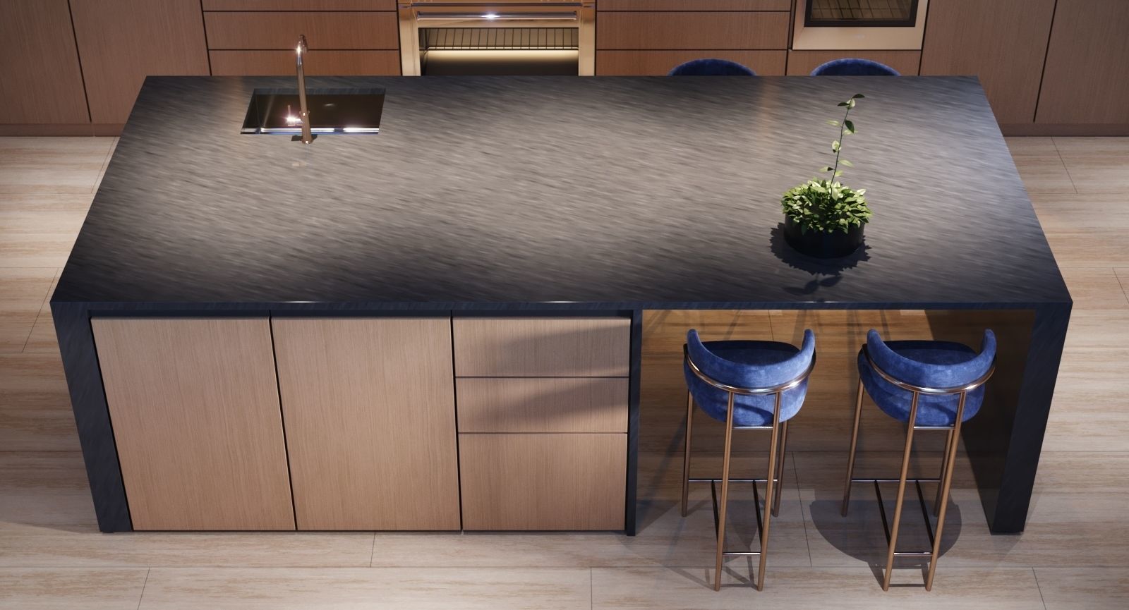 Luxury Modern Kitchen 3D model_9