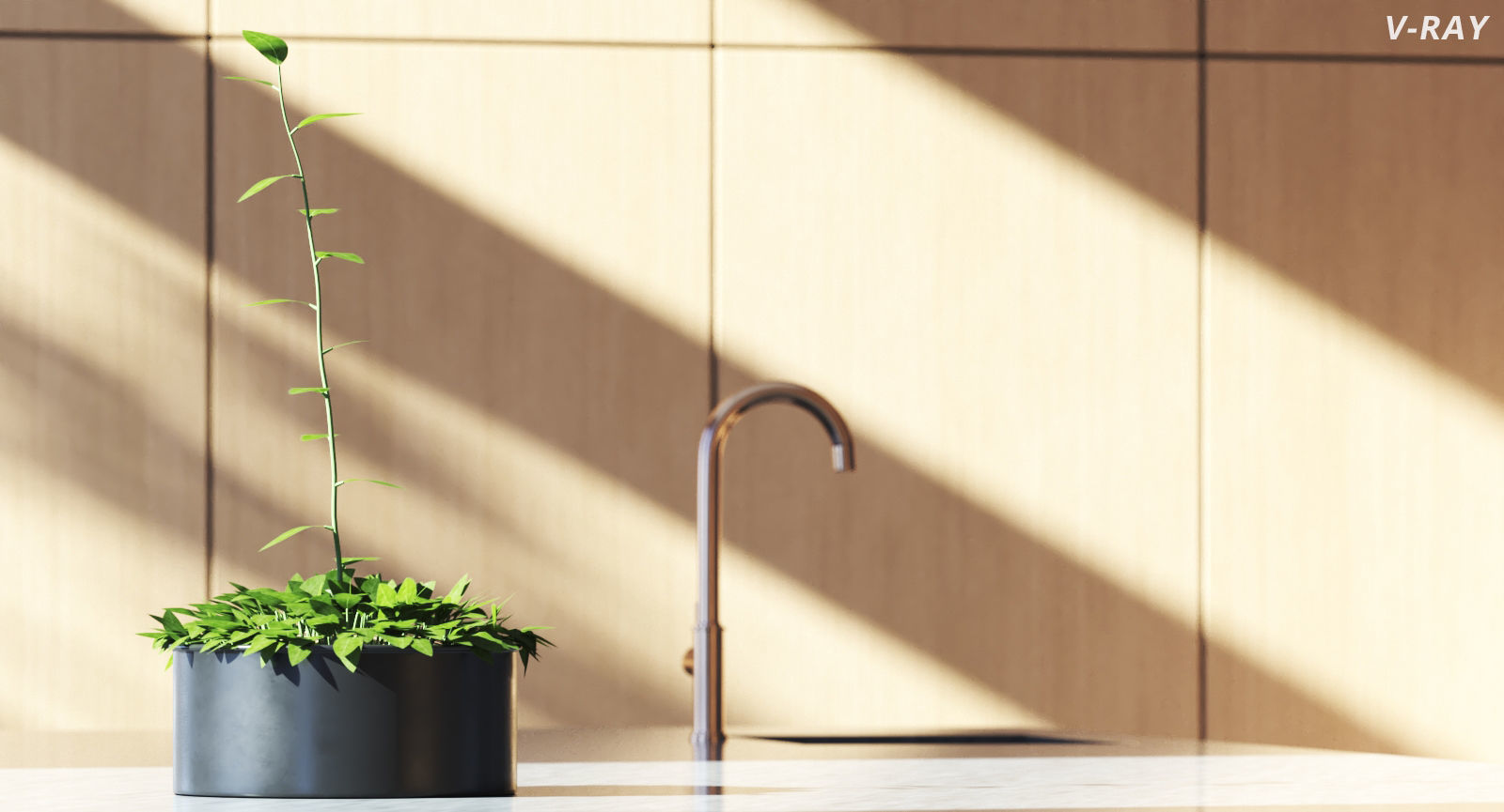 Luxury Modern Kitchen 3D model_12