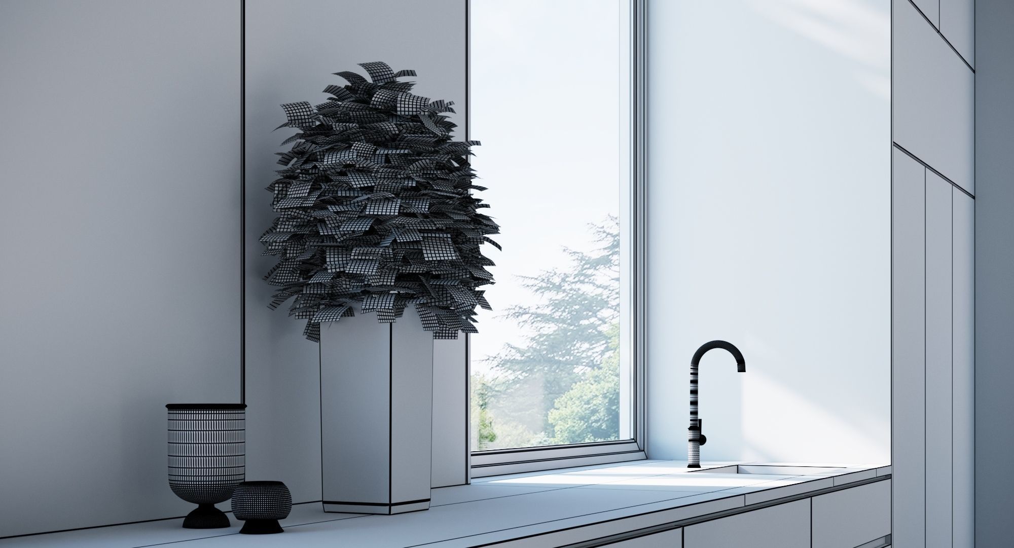 Luxury Modern Kitchen 3D model_19