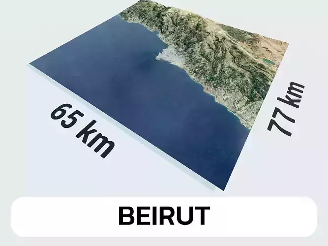 Beirut Lebanon City Landscape 3D Model 3D model