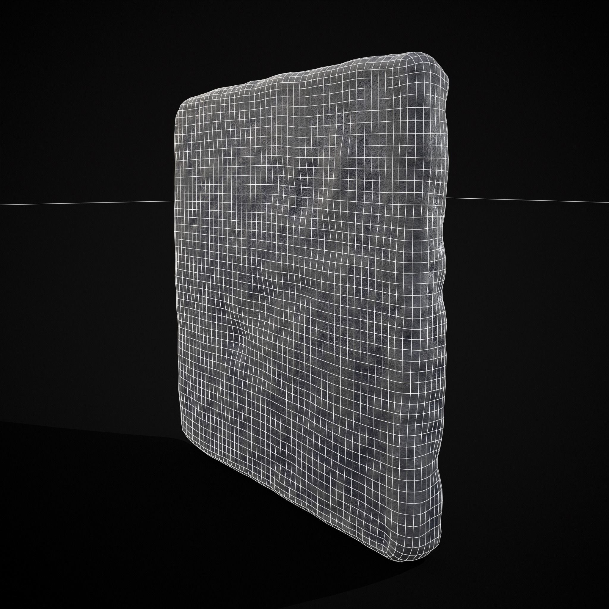 Musicians Relief Sculpture Low-poly 3D model_28