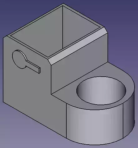 Toilet Dab Cleaning Station Ready to Print