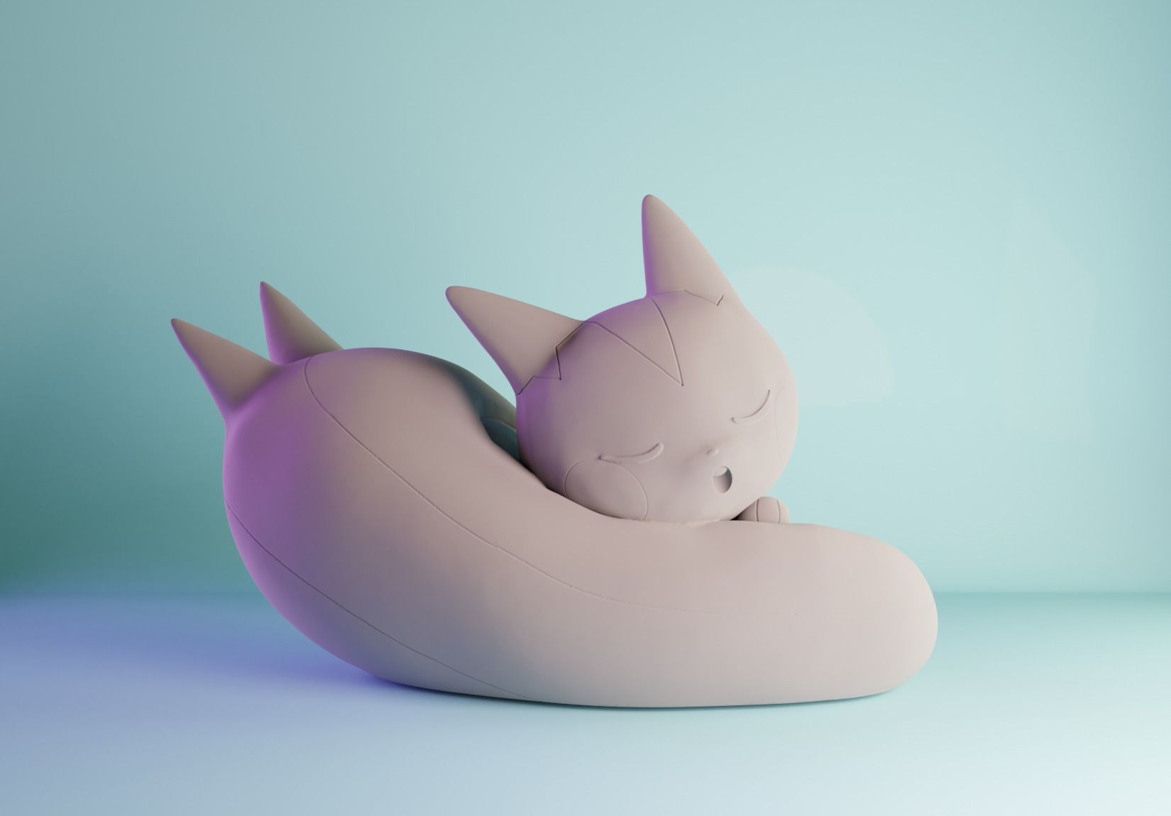 Pokemon Pachirisu Sleeping 3D print model_3