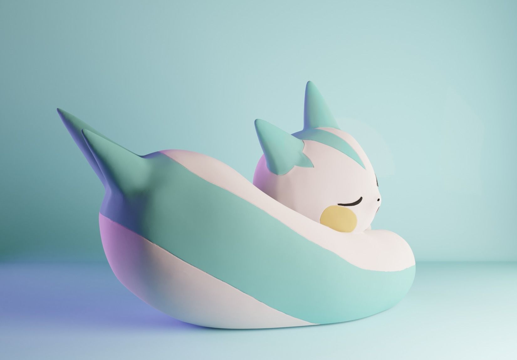 Pokemon Pachirisu Sleeping 3D print model_1
