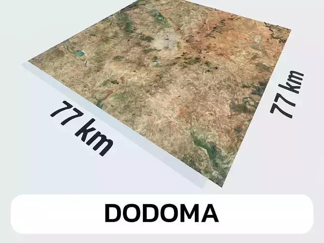 Dodoma Tanzania City Landscape 3D Model 3D model