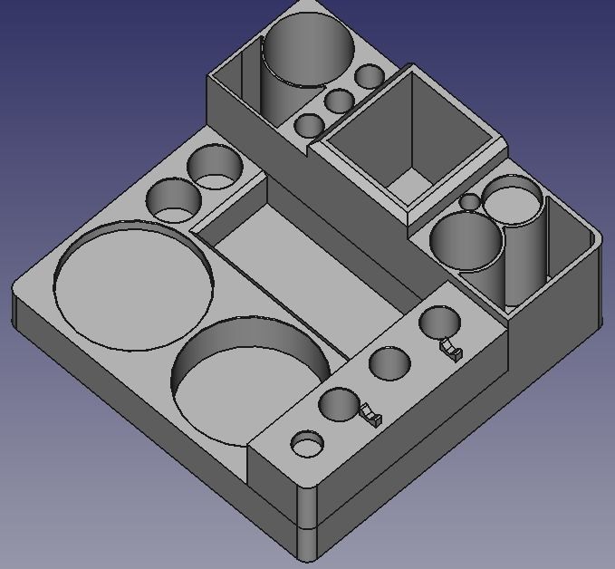 Multi-Use Center Dab Station Ready to Print 3D print model_1
