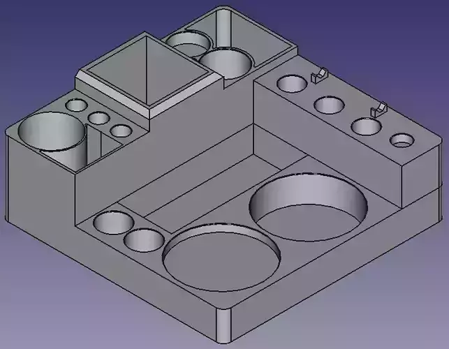 Multi-Use Center Dab Station Ready to Print 3D print model