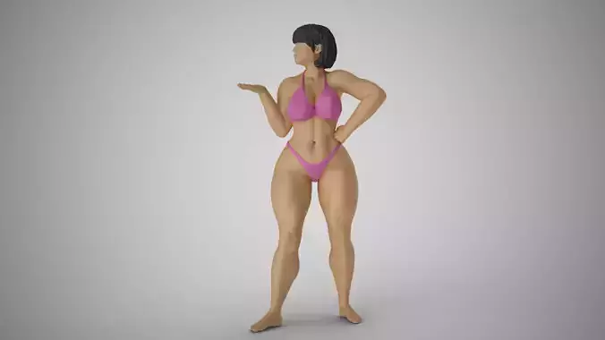 Girl Hand Asking 3D print model