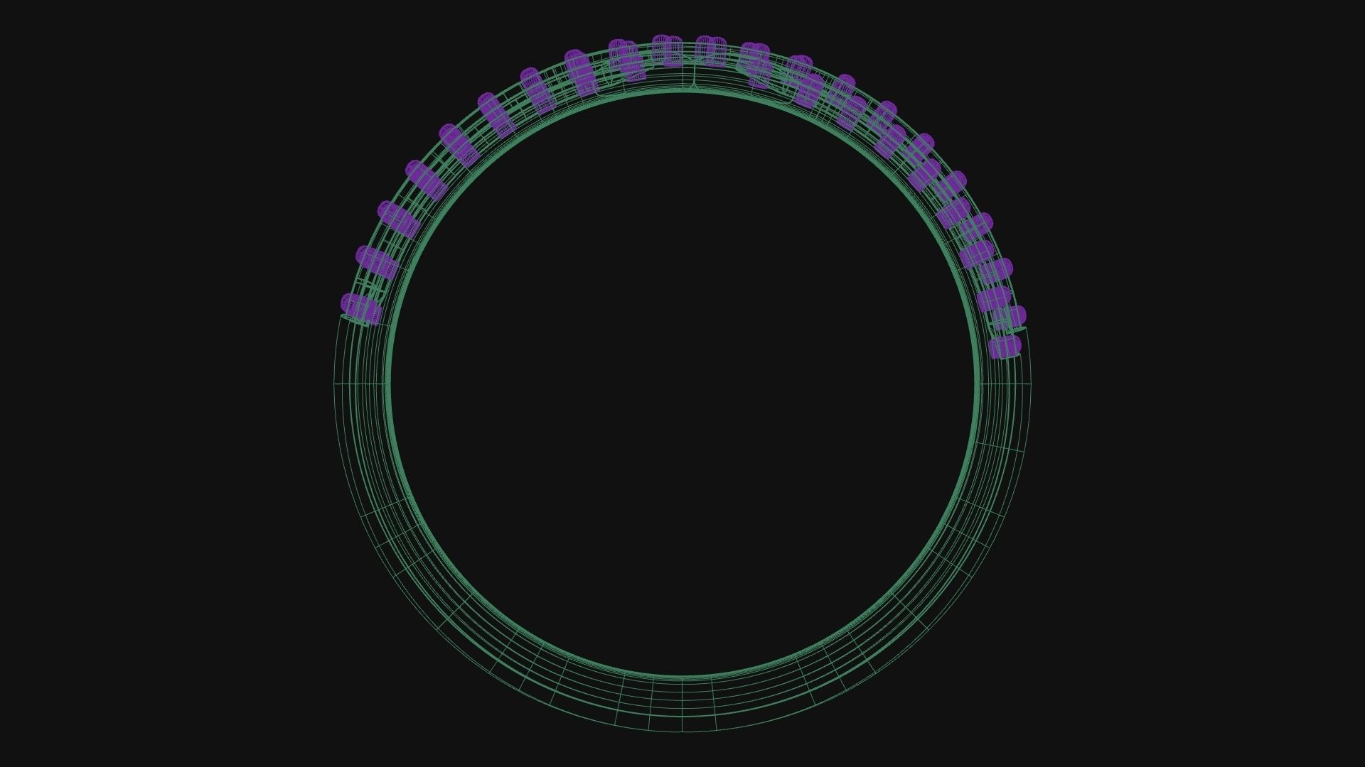 Cross Curve Ring 3D print model_1