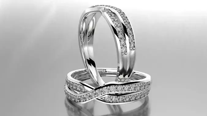 Cross Curve Ring