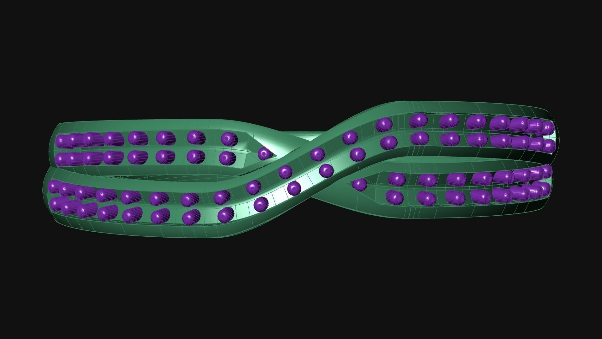 Cross Curve Ring 3D print model_4