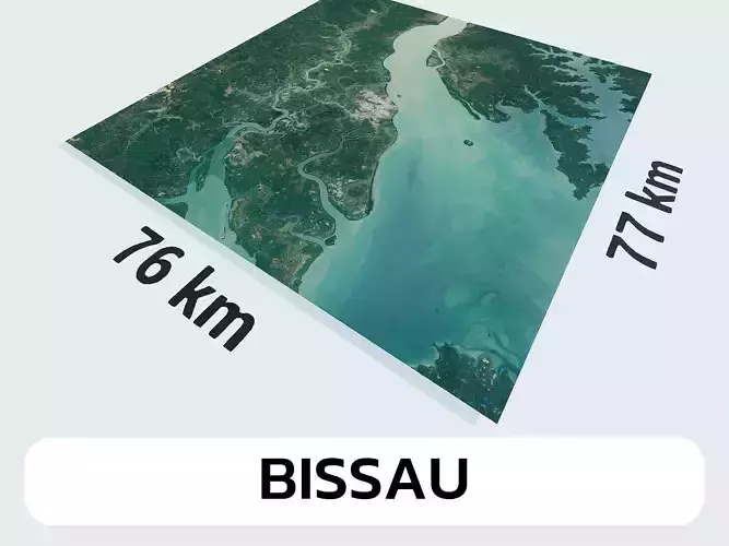 Bissau Guinea-Bissau City Landscape 3D Model