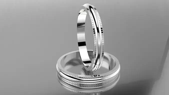 Simple Millgrain Band