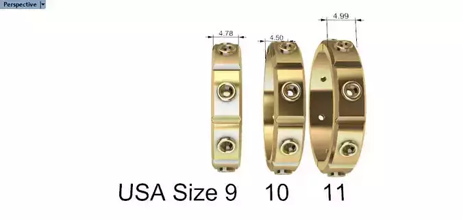 Modern Mens Engagement Wedding Band bezel set USA sz 9 10 11