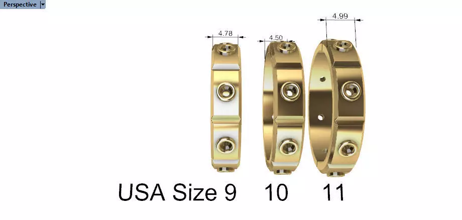 Modern Mens Engagement Wedding Band bezel set USA sz 9 10 11 3D print model