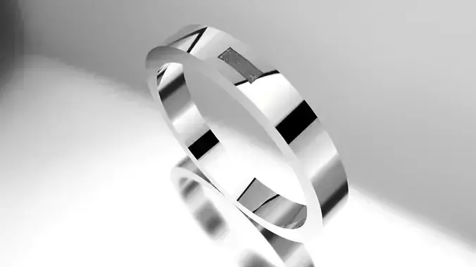 Horizontal Baguette Wedding Band 